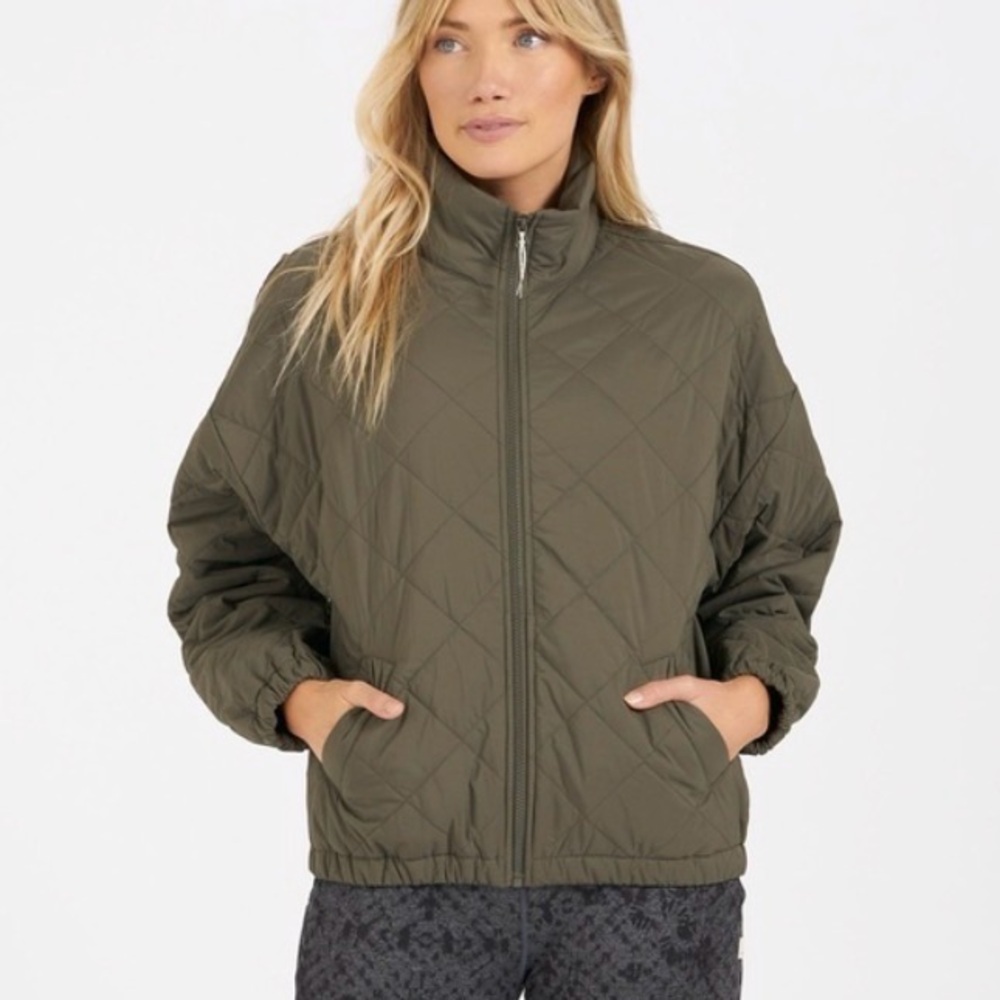 Vuori Echo Insulated Bomber Jacket - Oregano NWOT